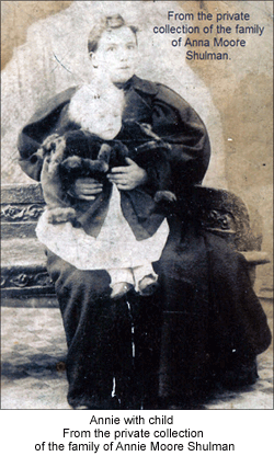 Annie with child - From the private collection of the family of Annie Moore Shulman