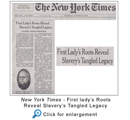 New York Times - First Lady's Roots